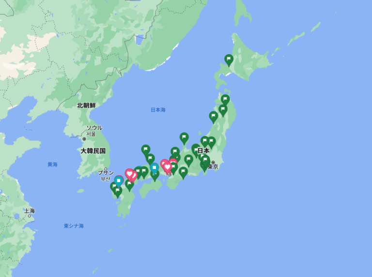 Googlマップのマイプレイス機能でいつか行きたい夢の地図を作る